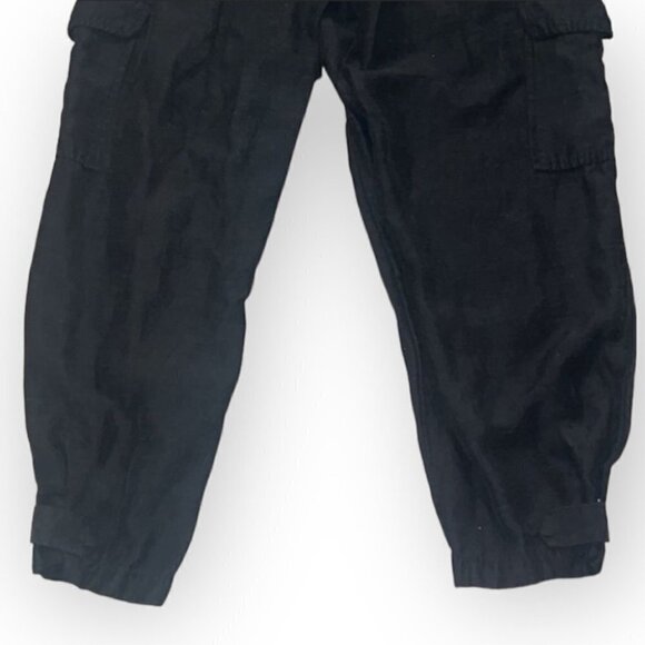 Aritzia Wilfred black linen tie waist trousers size small - Picture 8 of 14